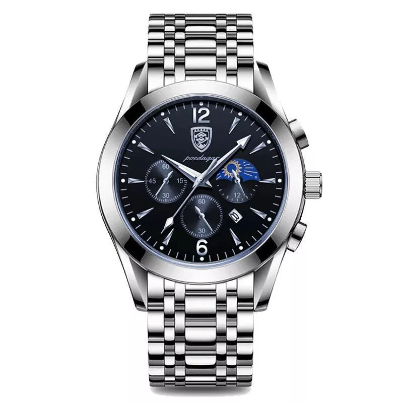 POEDAGAR Fashion Date Quartz Men Watches