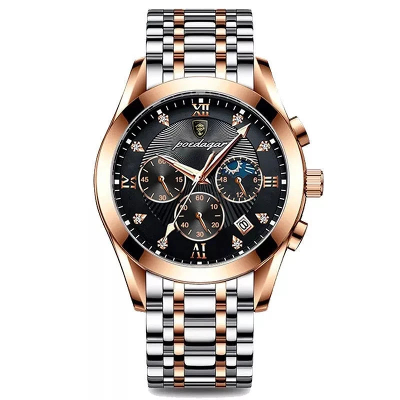 POEDAGAR Fashion Date Quartz Men Watches