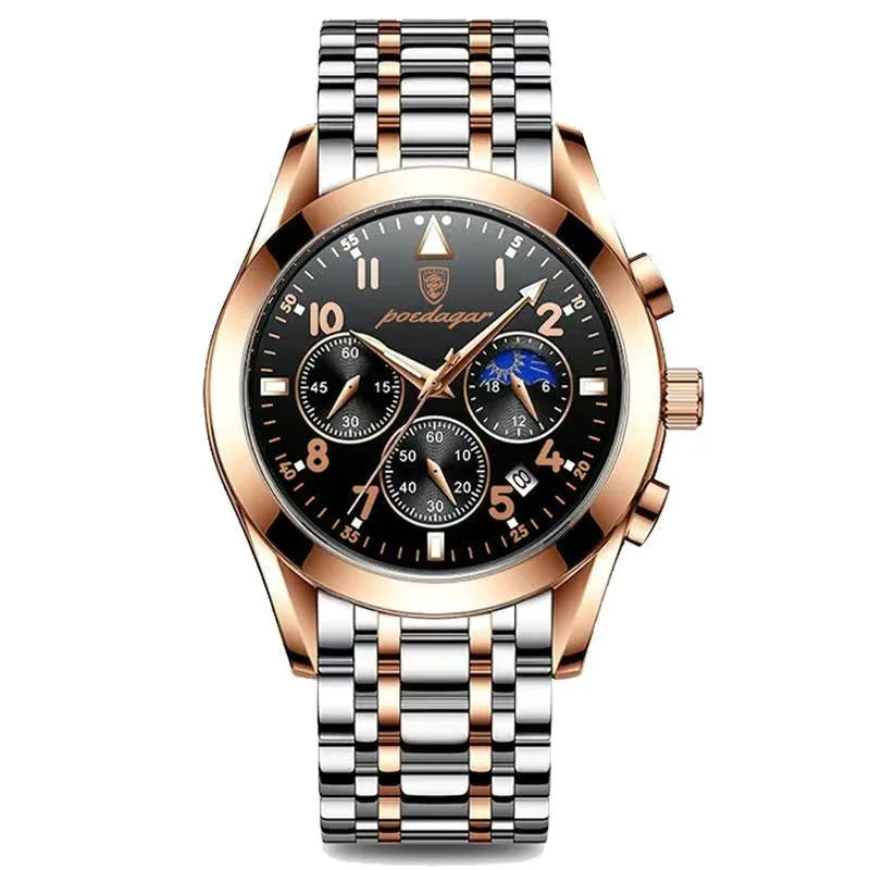 POEDAGAR Fashion Date Quartz Men Watches