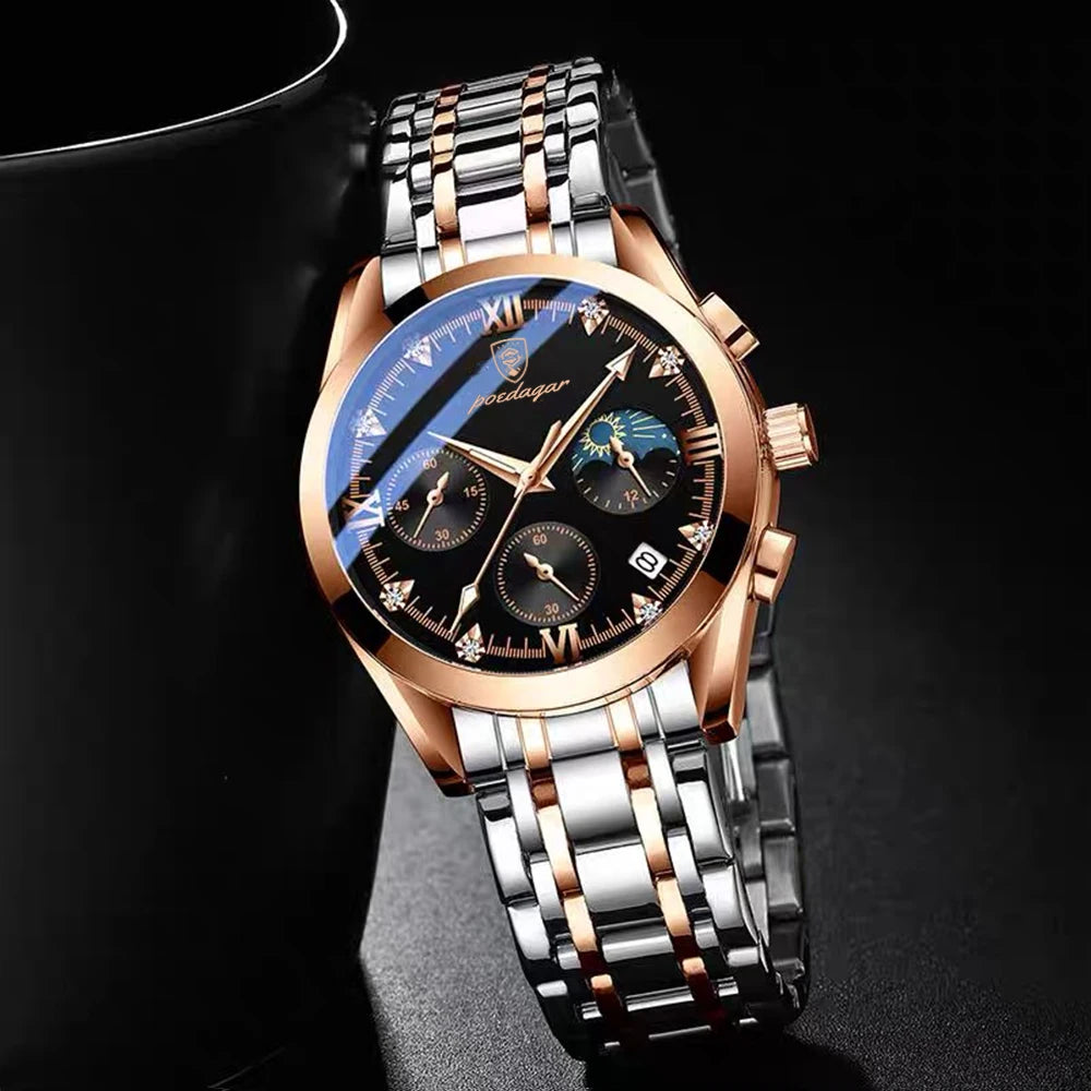 POEDAGAR Fashion Date Quartz Men Watches